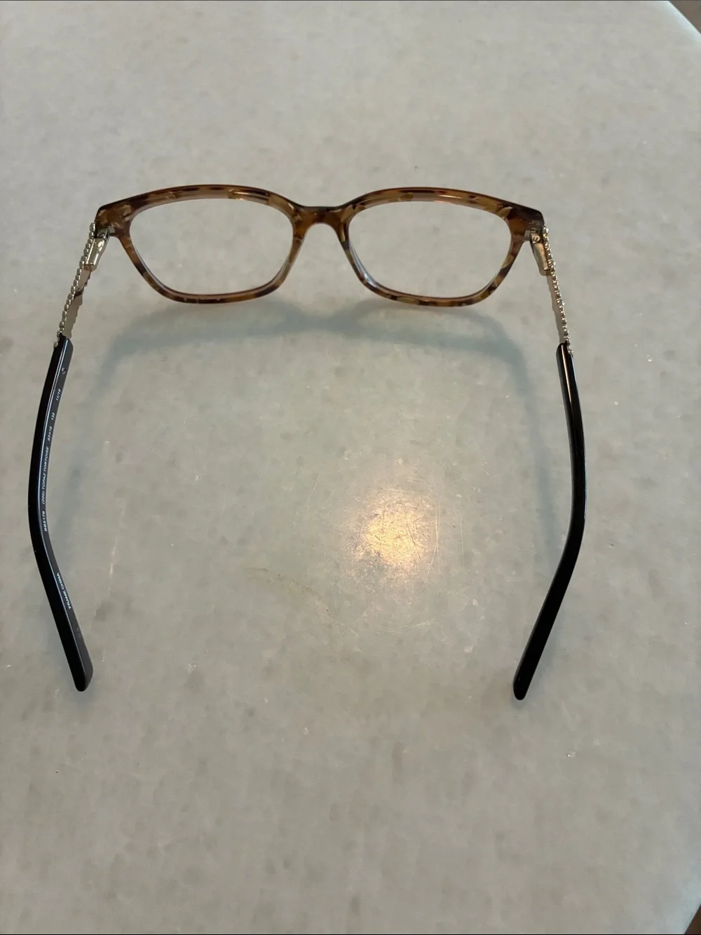 bebe Brown Tortoiseshell Cat-Eye Glasses with Gold Accents